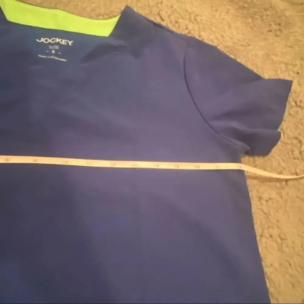 Jockey Scrub Top Size Small Blue